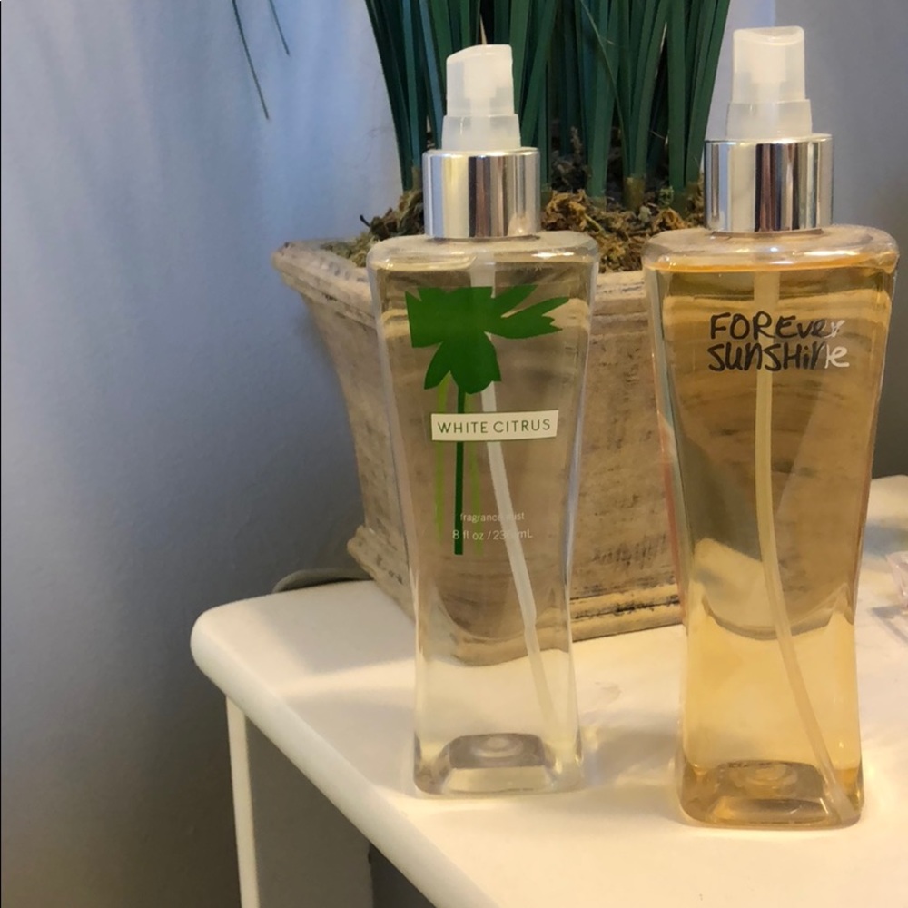 White citrus and forever sunshine perfume.